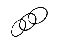 Diesel engine spare part 186F piston ring with 86mm piston assembly
