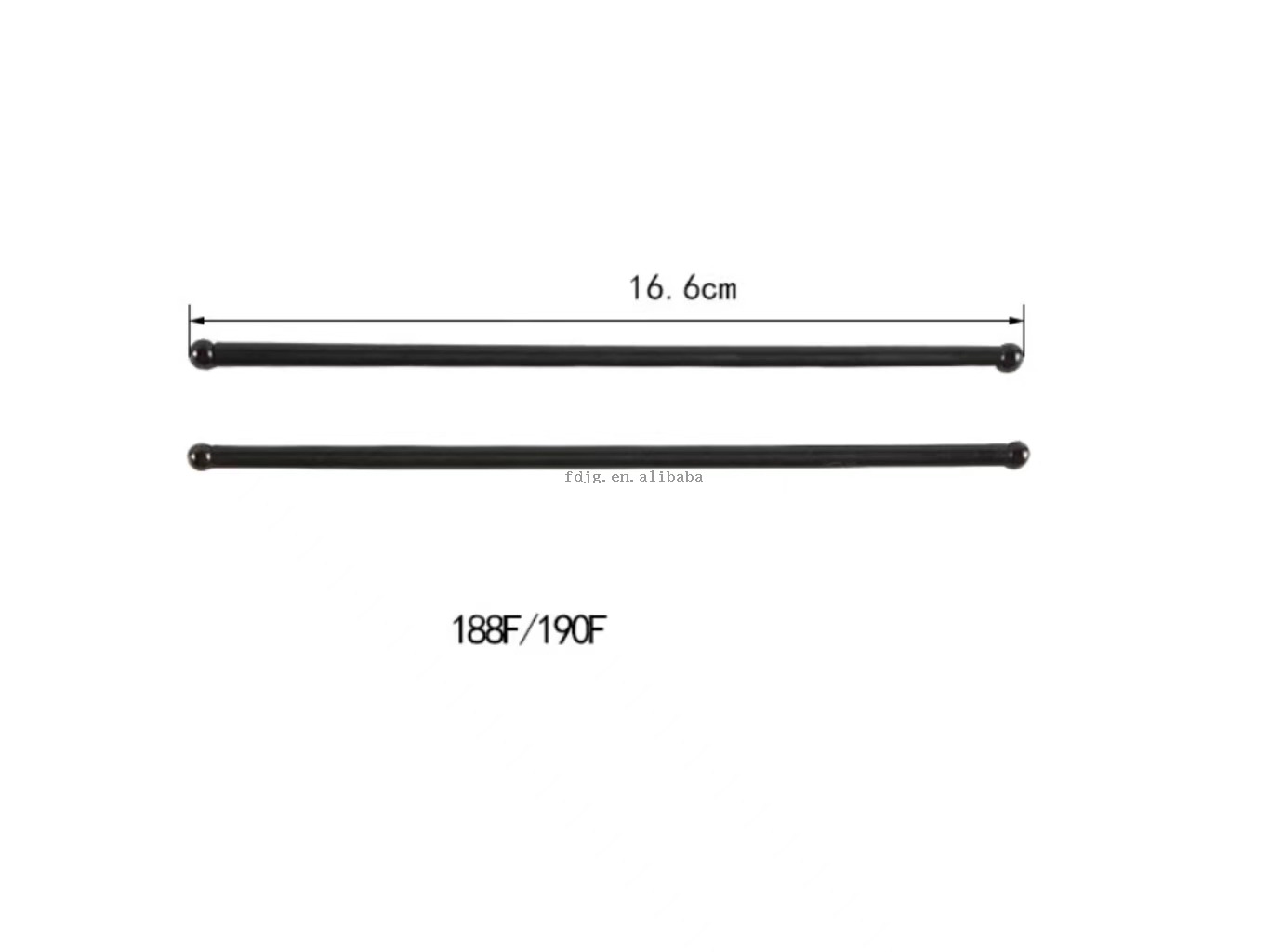 188F 168F Valve Push Rod GX390 GX160 GX200 Generator Engine Parts