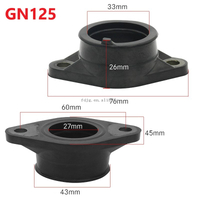 Motorcycle Rubber Carburetor Intake Pipe for EN125 HJ125K GN125 GS125