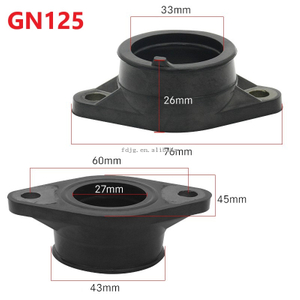Motorcycle Rubber Carburetor Intake Pipe for EN125 HJ125K GN125 GS125