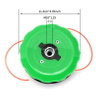 Universal Plastic Trimmer Head Red Green M10*1.25 Thread Garden Tool